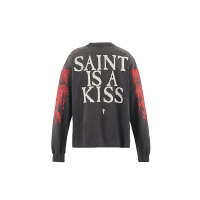 画像2: SAINT Mxxxxxx (LS TEE_SAINT IS A KISS) BLACK
