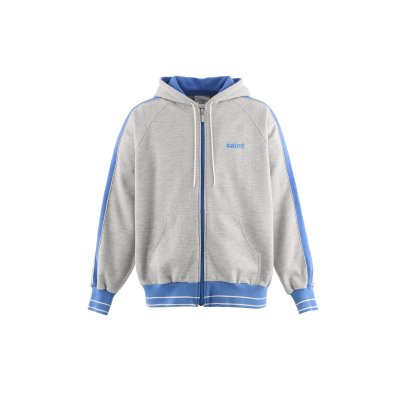 画像1: SAINT Mxxxxxx (ZIP HOODIE_SIDE LINE) GRAY