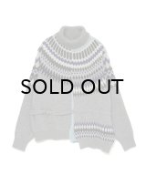 FACETASM (NORDIC KNIT) GRAY