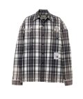 Maison MIHARA YASUHIRO (Vintage Like Check Shirt) BLACK