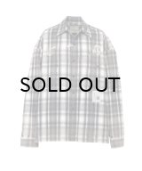 Maison MIHARA YASUHIRO (Vintage Like Check Shirt) BLACK