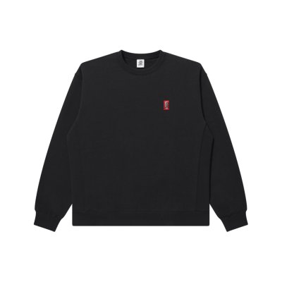 画像1: BLACK EYE PATCH (SMALL HWC CREW SWEAT) BLACK