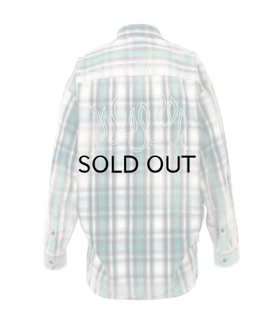画像2: Maison MIHARA YASUHIRO (Vintage Like Check Shirt) GREEN