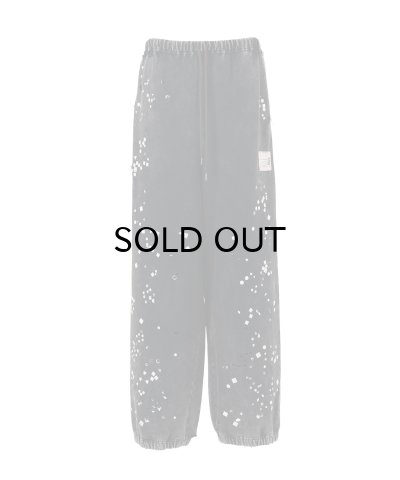 画像1: Maison MIHARA YASUHIRO (Embellished Bleached Sweat Pants) BLACK
