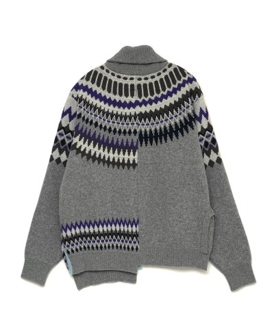 画像2: FACETASM (NORDIC KNIT) GRAY