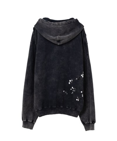 画像2: Maison MIHARA YASUHIRO (Embellished Bleached Hoodie) BLACK