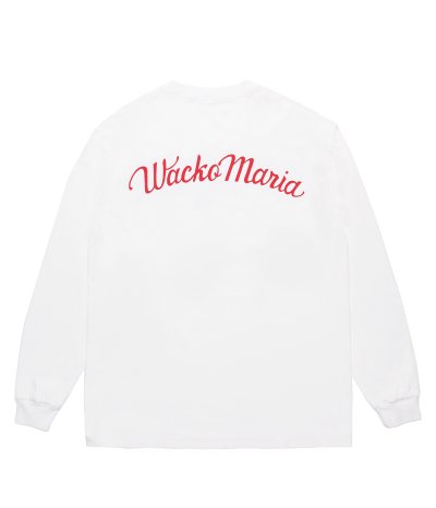 画像1: WACKO MARIA (WASHED HEAVY WEIGHT CREW NECK LONG SLEEVE T-SHIRT TYPE-3) WHITE