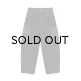 BLACK EYE PATCH (METAL LOGO EXTRA BAGGY JEANS) BLACK