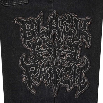 画像3: BLACK EYE PATCH (METAL LOGO EXTRA BAGGY JEANS) BLACK