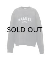 KAMIYA ("KAMIYA logo" Distressed Pocket L/S T-shirt) BLACK -30% OFF- 