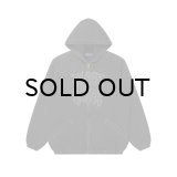 BLACK EYE PATCH (METAL LOGO HOODED DENIM JACKET) BLACK