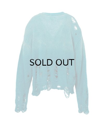 画像2: KAMIYA (Sun Faded Like Knit Cardigan) BLUE