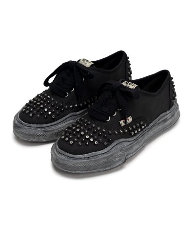 画像1: Maison MIHARA YASUHIRO ("BAKER" OG SOLE STUDDES CANVAS LOW-TOP SNEAKER) BLK-BLK