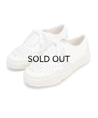 画像1: Maison MIHARA YASUHIRO ("BAKER" OG SOLE STUDDES CANVAS LOW-TOP SNEAKER) WHITE
