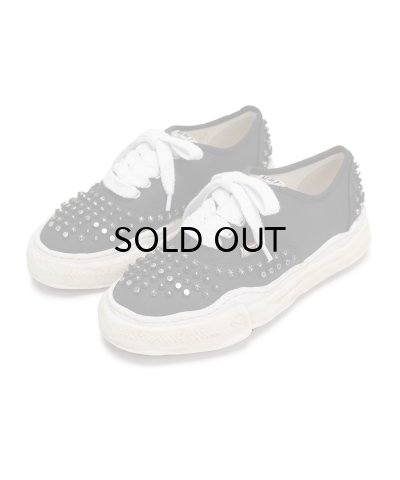 画像1: Maison MIHARA YASUHIRO ("BAKER" OG SOLE STUDDES CANVAS LOW-TOP SNEAKER) BLACK