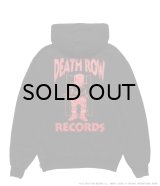 WACKO MARIA (DEATH ROW RECORDS WASHED MIDDLE WEIGHT PULLOVER HOODED SWEAT SHIRT) BLACK