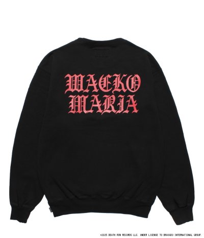 画像2: WACKO MARIA (DEATH ROW RECORDS WASHED MIDDLE WEIGHT CREW NECK SWEAT SHIRT) BLACK