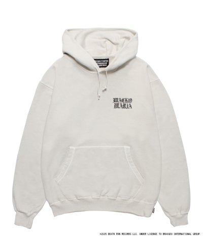 画像2: WACKO MARIA (DEATH ROW RECORDS WASHED MIDDLE WEIGHT PULLOVER HOODED SWEAT SHIRT) IVORY