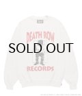 WACKO MARIA (DEATH ROW RECORDS WASHED MIDDLE WEIGHT CREW NECK SWEAT SHIRT) IVORY