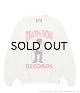WACKO MARIA (DEATH ROW RECORDS WASHED MIDDLE WEIGHT CREW NECK SWEAT SHIRT) IVORY