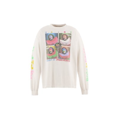 画像1: SAINT Mxxxxxx (LS TEE_KEEP IT) WHITE