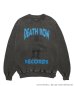 画像1: WACKO MARIA (DEATH ROW RECORDS WASHED MIDDLE WEIGHT CREW NECK SWEAT SHIRT) CHARCOAL (1)