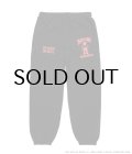 WACKO MARIA (DEATH ROW RECORDS WASHED MIDDLE WEIGHT SWEAT PANTS) BLACK