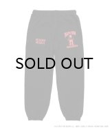 WACKO MARIA (DEATH ROW RECORDS WASHED MIDDLE WEIGHT SWEAT PANTS) BLACK