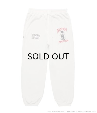 画像1: WACKO MARIA (DEATH ROW RECORDS WASHED MIDDLE WEIGHT SWEAT PANTS) IVORY