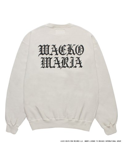 画像2: WACKO MARIA (DEATH ROW RECORDS WASHED MIDDLE WEIGHT CREW NECK SWEAT SHIRT) IVORY