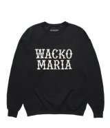 WACKO MARIA (CREW NECK SWEAT SHIRT) BLACK