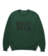 WACKO MARIA (CREW NECK SWEAT SHIRT) GREEN