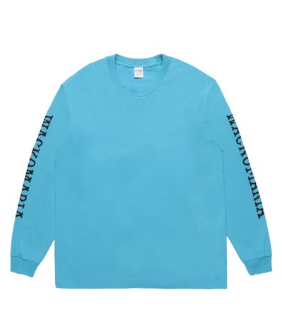 画像1: WACKO MARIA (WASHED HEAVY WEIGHT CREW NECK LONG SLEEVE T-SHIRT TYPE-2) BLUE