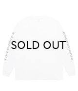 WACKO MARIA (WASHED HEAVY WEIGHT CREW NECK LONG SLEEVE T-SHIRT TYPE-2) WHITE