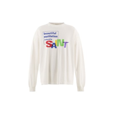 画像1: SAINT Mxxxxxx (LS TEE_BEAUTIFUL SAINT) WHITE