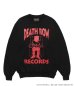 画像1: WACKO MARIA (DEATH ROW RECORDS WASHED MIDDLE WEIGHT CREW NECK SWEAT SHIRT) BLACK (1)