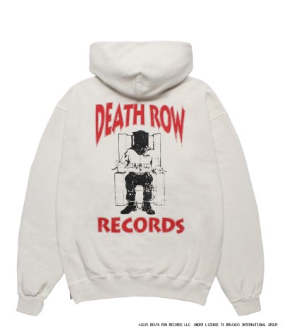 画像1: WACKO MARIA (DEATH ROW RECORDS WASHED MIDDLE WEIGHT PULLOVER HOODED SWEAT SHIRT) IVORY