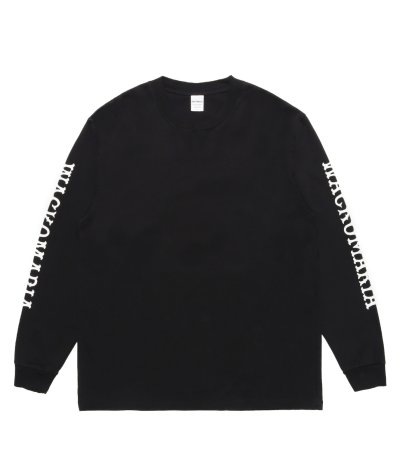 画像1: WACKO MARIA (WASHED HEAVY WEIGHT CREW NECK LONG SLEEVE T-SHIRT TYPE-2) BLACK