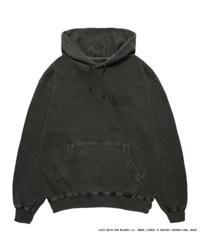 画像2: WACKO MARIA (DEATH ROW RECORDS WASHED MIDDLE WEIGHT PULLOVER HOODED SWEAT SHIRT) CHARCOAL