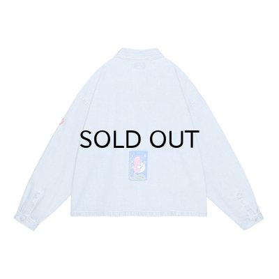 画像2: C.E (WASHED DENIM SHORT SHIRT JACKET) INDIGO