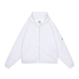 C.E (SOLID LOOSE ZIP HOODY) GREY