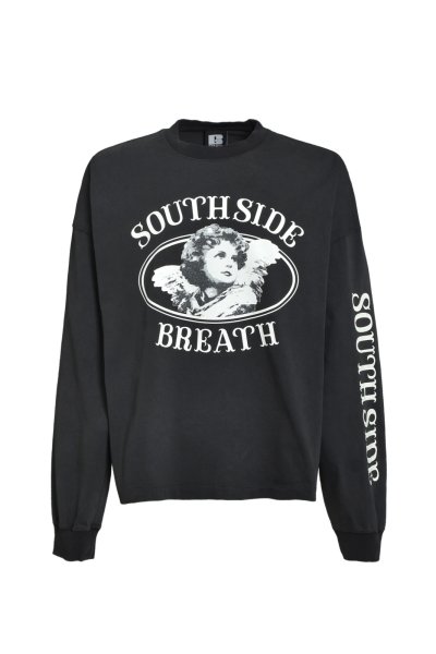 画像1: BREATH (ANGEL LOGO LS TEE) BLACK