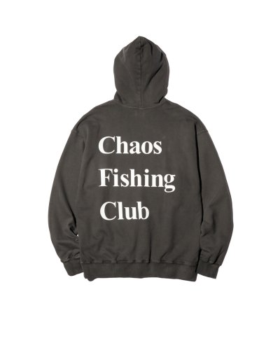 画像2: Chaos Fishing Club (LOGO PIGMENT HOODIE) INK BLACK