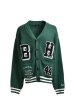 画像1: BREATH (BH PATCH KNIT CARDIGAN) GREEN (1)