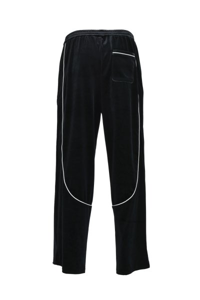 画像2: BREATH (SCRIPT LOGO PIPING VELOUR TRACK PANTS) BLACK