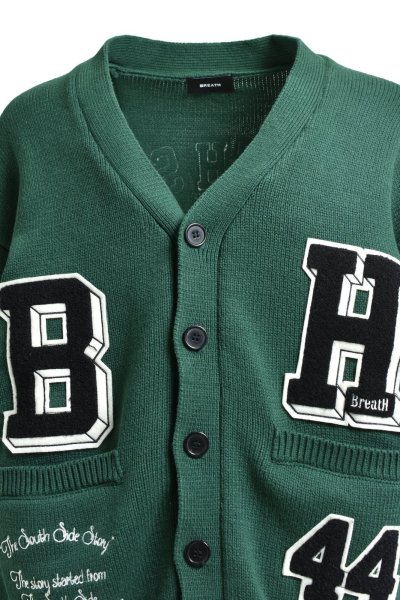 画像4: BREATH (BH PATCH KNIT CARDIGAN) GREEN