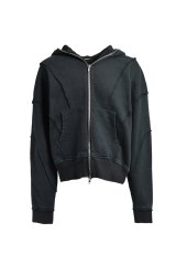 BREATH (FADE ZIP UP HOODIE) BLACK