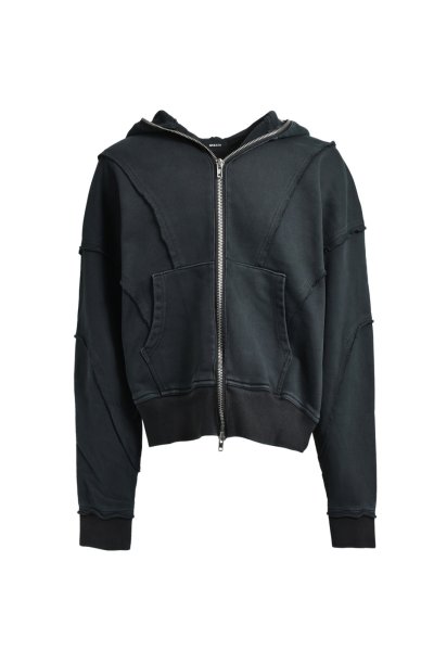 画像1: BREATH (FADE ZIP UP HOODIE) BLACK