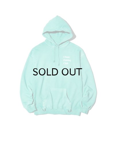 画像1: Chaos Fishing Club (LOGO PIGMENT HOODIE) GREEN -30% OFF- 