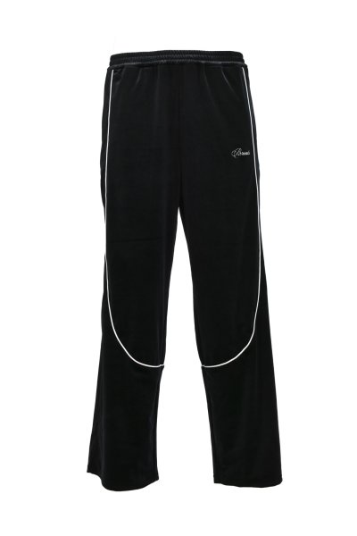 画像1: BREATH (SCRIPT LOGO PIPING VELOUR TRACK PANTS) BLACK